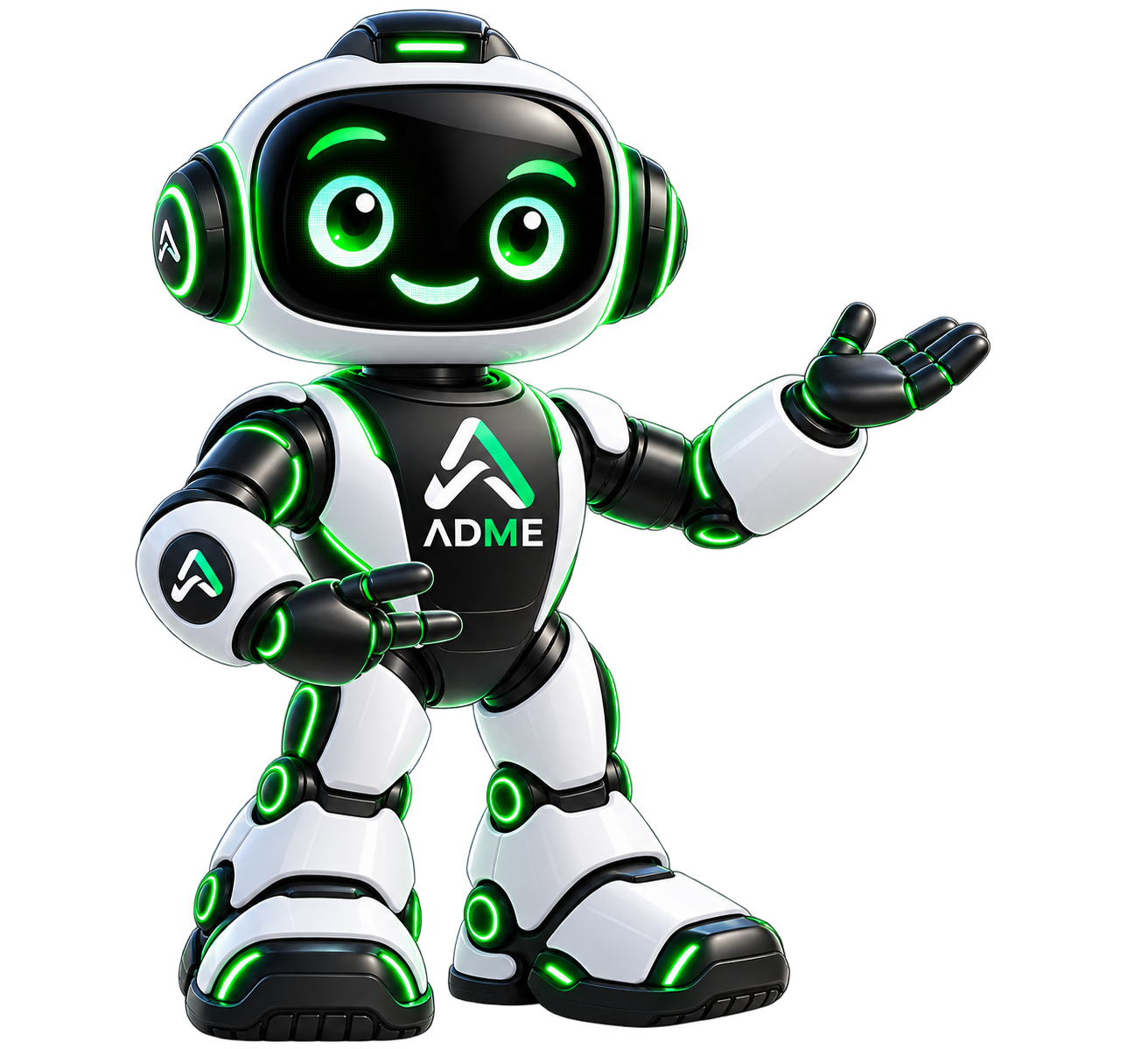 ADME AI Assistant presenting industries